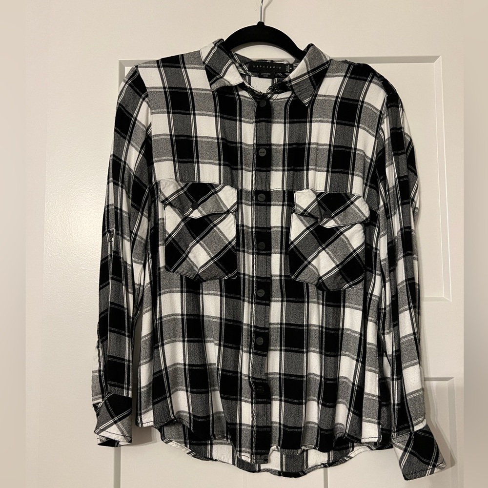 Sanctuary plaid button down